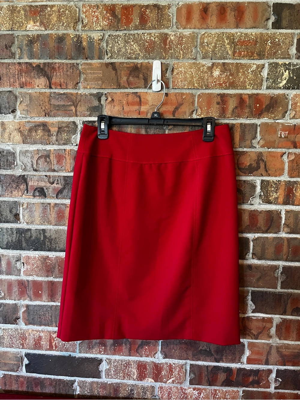 Worthington Women’s Career Red Zip up Fitted Skirt Size;10